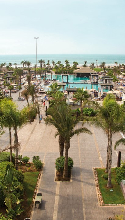 5* RIU hotel aan het strand en de promenade van Agadir